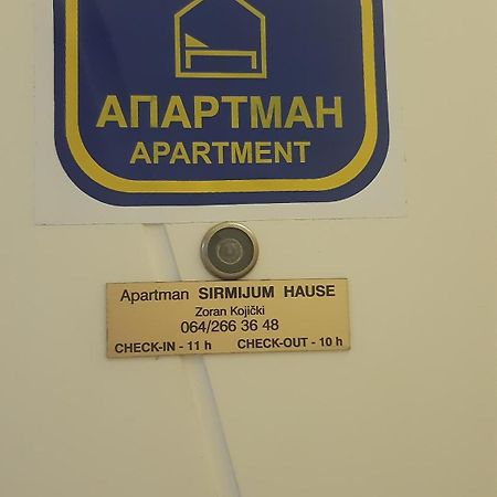 Sirmijum Hause Lägenhet Sremska Mitrovica Exteriör bild